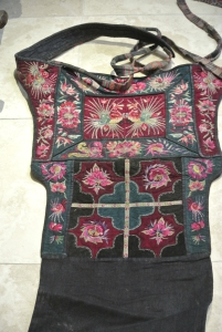 vintage Chinese Minority textile - detail baby carrier