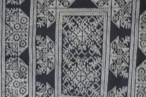 vintage Chinese Minority textile - detail tie dye