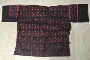 vintage Chinese Minority textile- detail jacket back