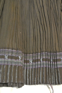 vintage Chinese Minority textile - detail pleating