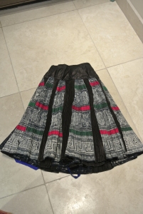 vintage Chinese Minority textile - detail skirt