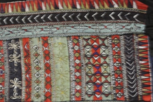 vintage Chinese Minority textile - detail 